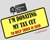 im donating my tax cutsmallapr