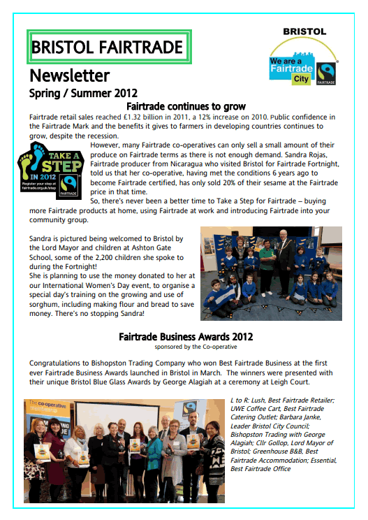 fairtrade newsletter1