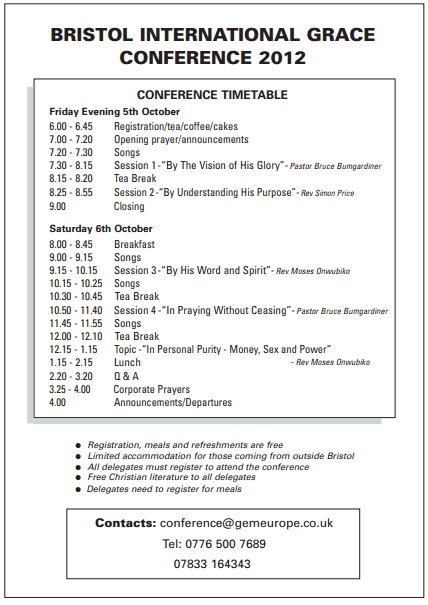 Grace Conference 2