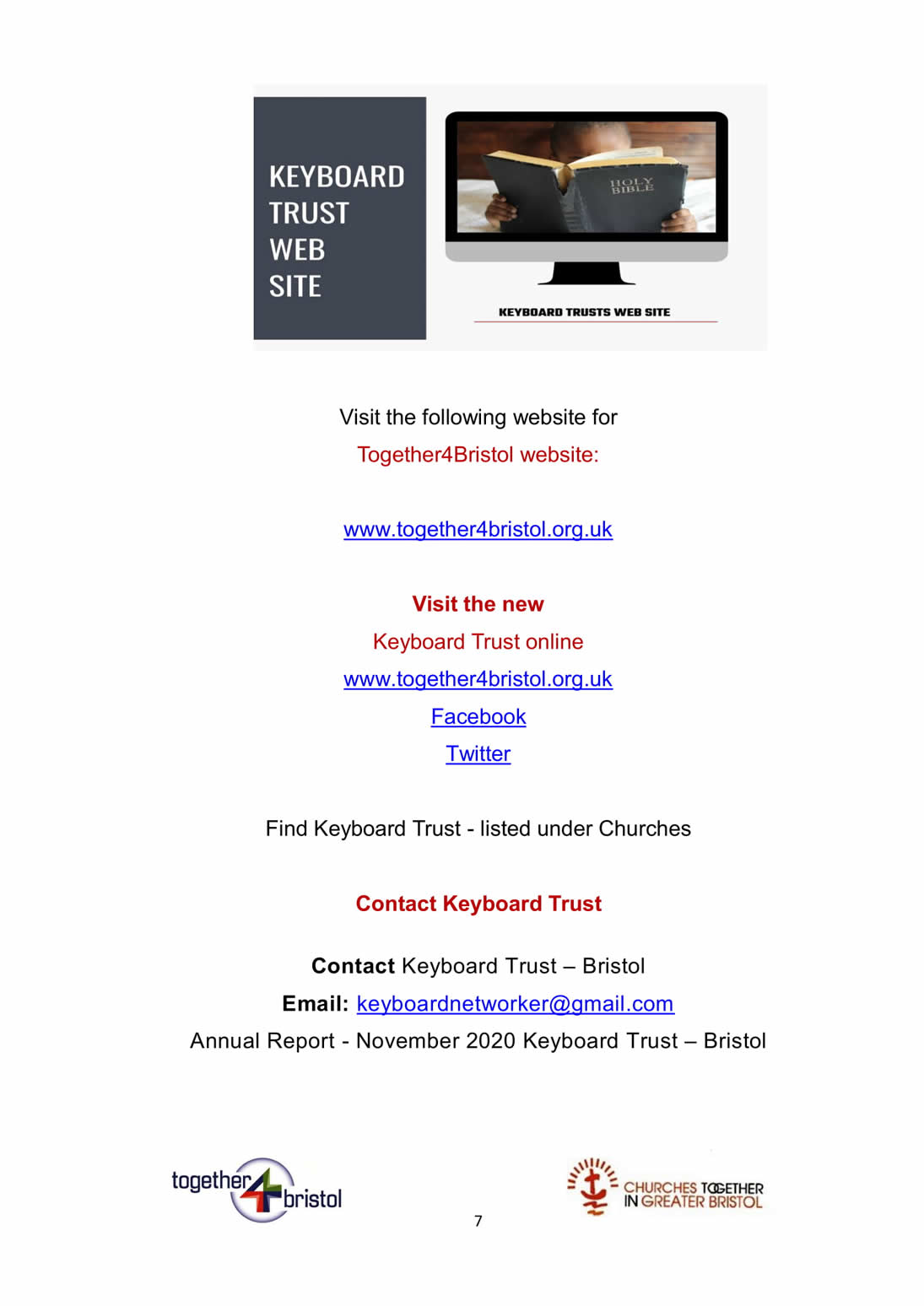 Keyboard Trust Annual Report 1