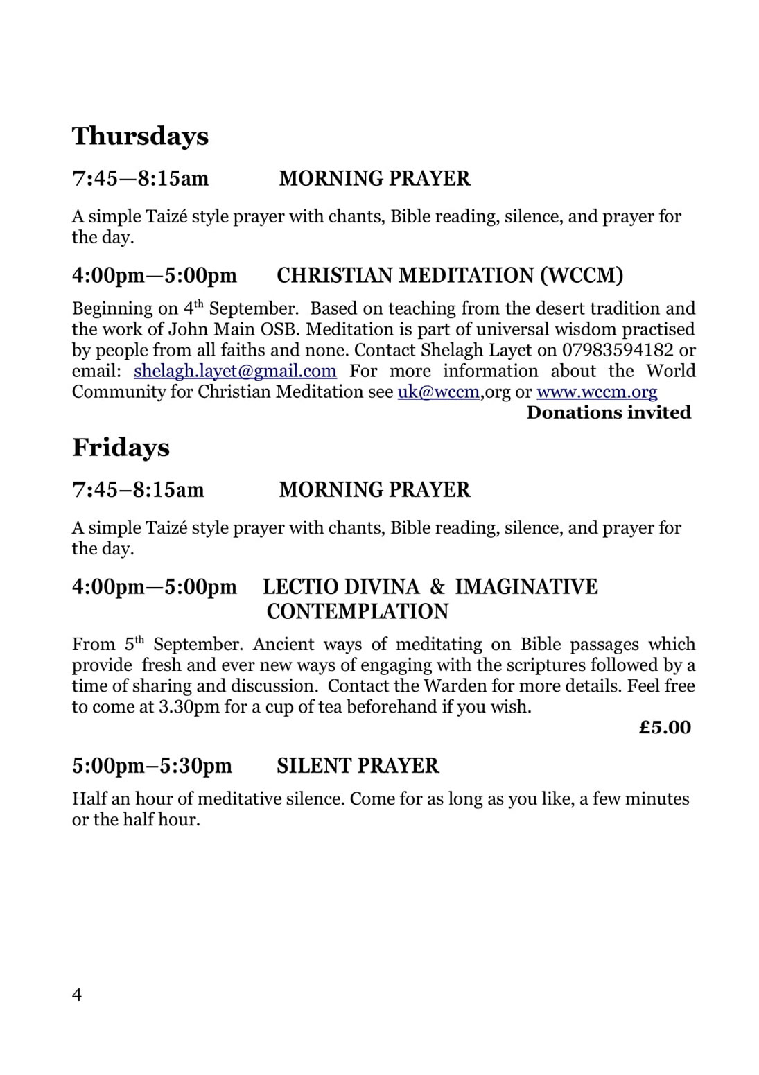 The Well Programme Autumn 2025