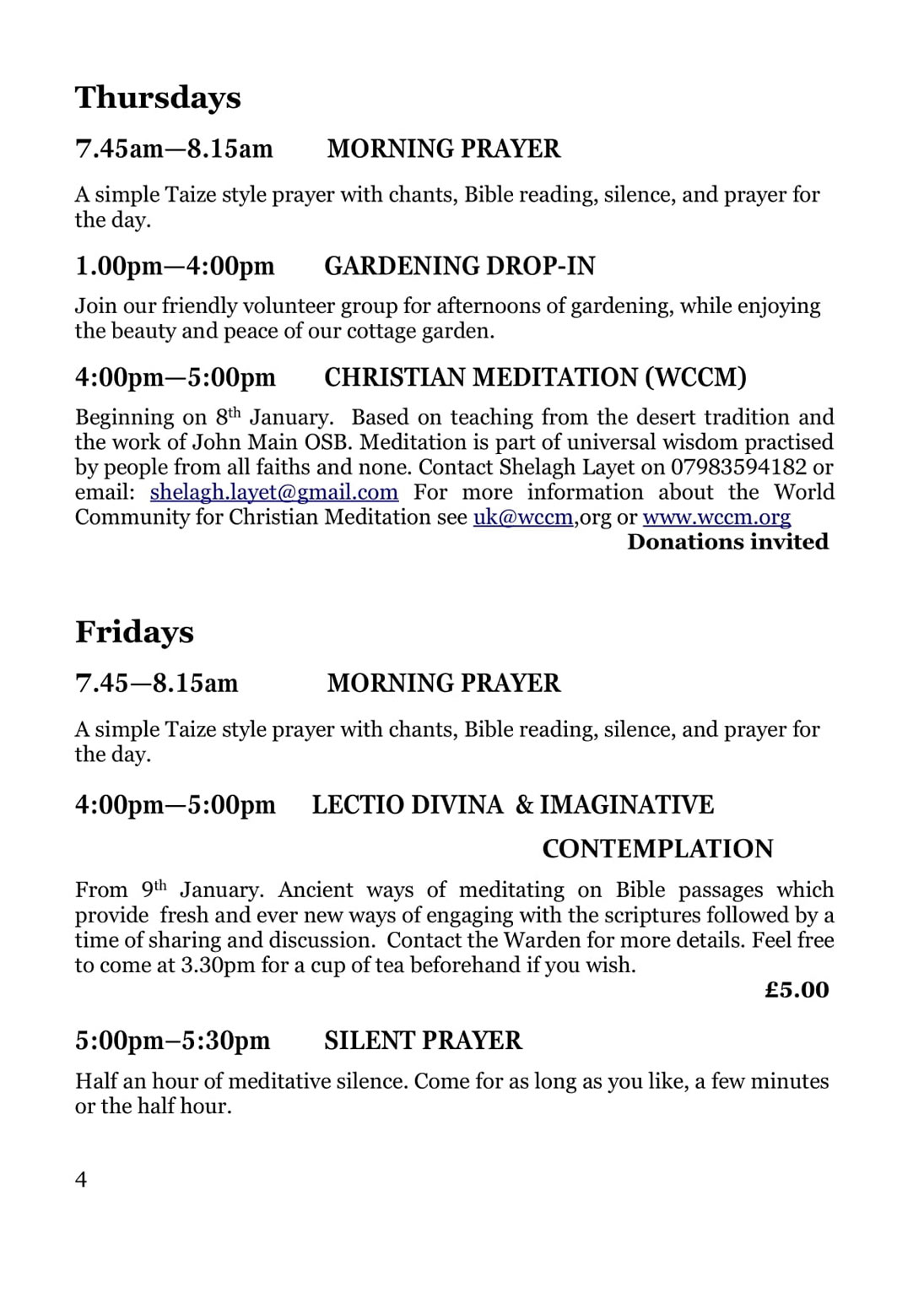 The Well Programme 2026 Spring