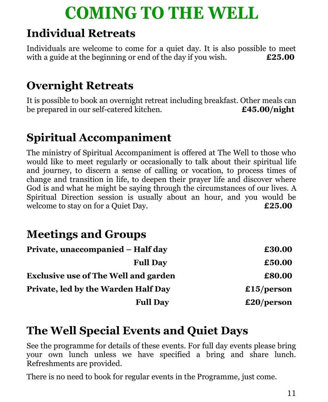 The Well Summer Programme 2026