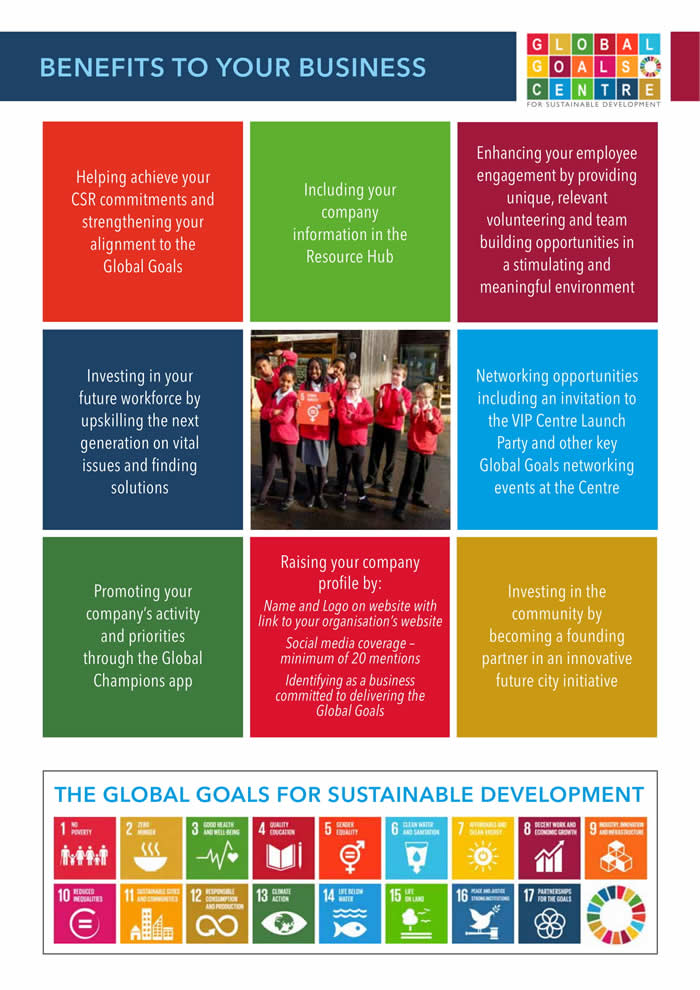 Global Goals Centre Sponsorshi