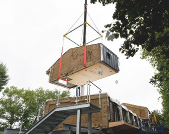 UK Housing First for Bristol as 11 innovative zero carbon ‘Zedpod’ apartments were craned into place
