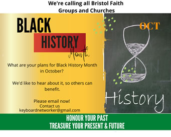 We're Calling All Bristol Faith Groups and Churches: Black History Month