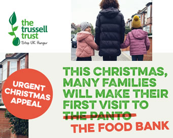 It’s their first Christmas at a food bank…