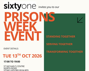 Tue 13 Oct - Prisons Week Event
