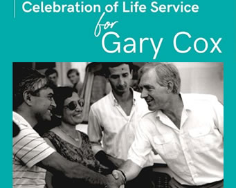 Fri 6 Nov - Celebration of Life Service for Gary Cox